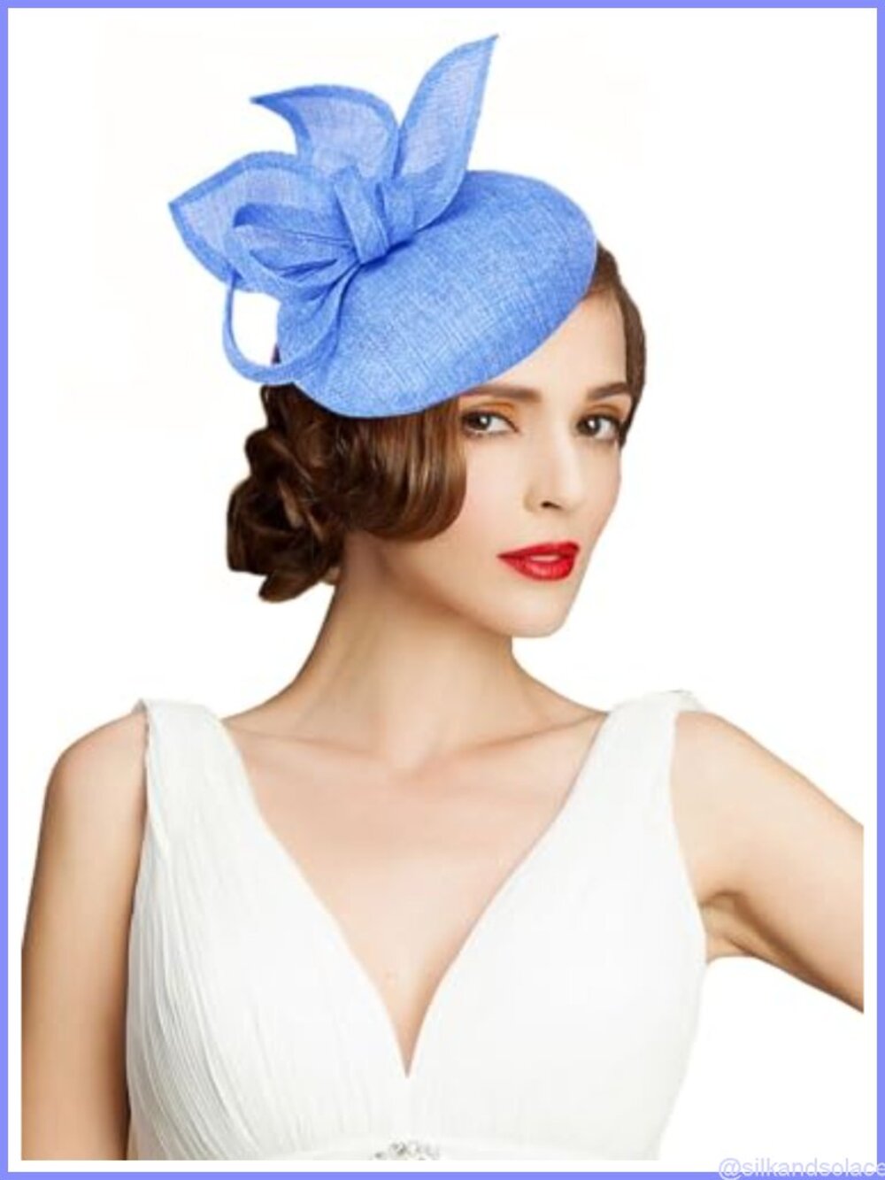 Sinamay Flower Feathers Pillbox Fascinator Hat Derby Headband Wedding Tea Party